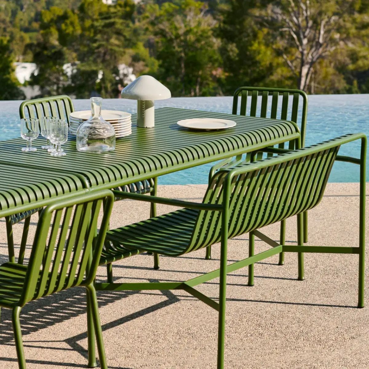 Hay Banc Dining Palissade - Olive > Poufs & Bancs