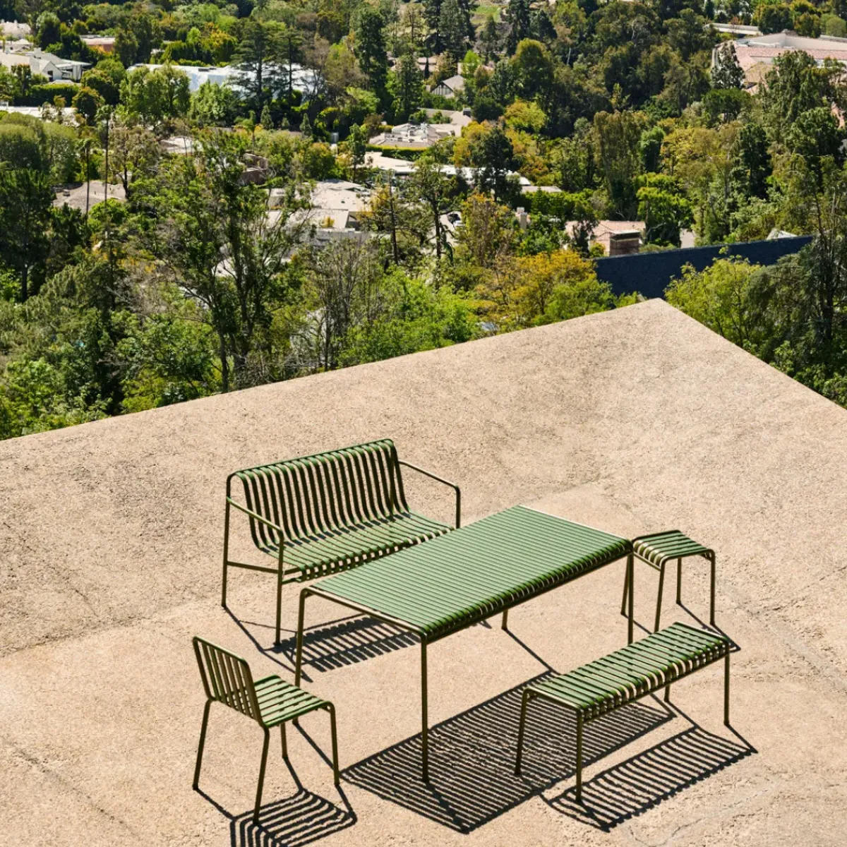 Hay Banc Dining Palissade - Olive > Poufs & Bancs