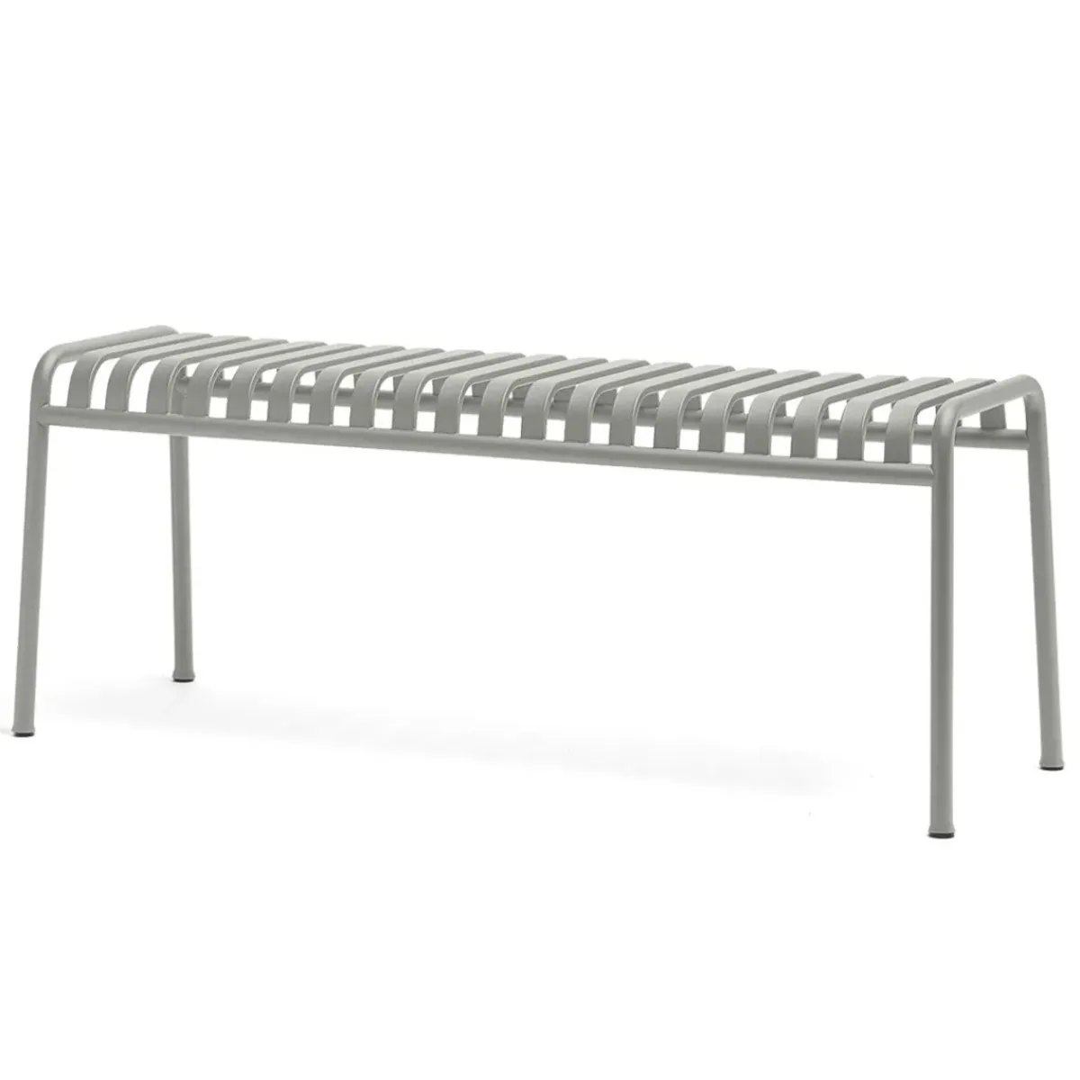 Hay Banc Palissade en acier poudré - Gris ciel > Poufs & Bancs