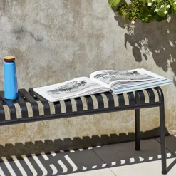 Hay Banc Palissade en acier poudré - Anthracite > Poufs & Bancs
