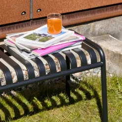 Hay Banc Palissade en acier poudré - Anthracite > Poufs & Bancs