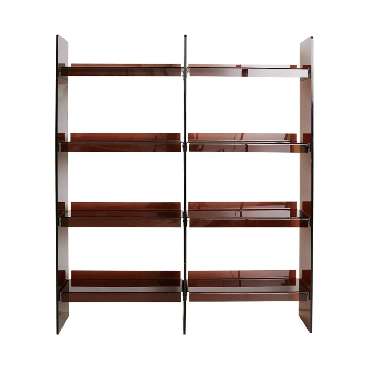 HK Living Bibliothèque en acrylique - 160 cm - Marron Smoke > Bibliothèques