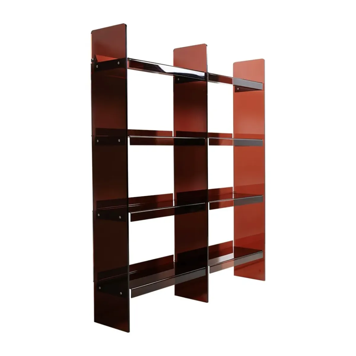 HK Living Bibliothèque en acrylique - 160 cm - Marron Smoke > Bibliothèques