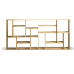 Ethnicraft Bibliothèque M en chêne - h 219 cm > Bibliothèques