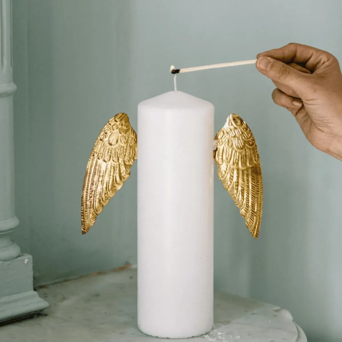 Boncoeurs Bijou De Bougie Wings Or > Fabrication Artisanale|Bougies, Bougeoirs Et Allumettes