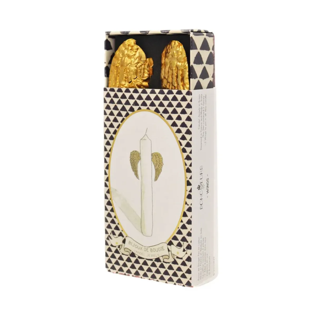 Boncoeurs Bijou De Bougie Wings Or > Fabrication Artisanale|Bougies, Bougeoirs Et Allumettes