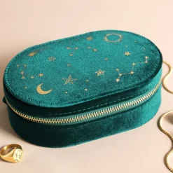 Sélectionné par Fleux Boite à Bijoux en velours Nuit Étoilée - Bleu Sarcelle > Bijoux & Montres|Paniers & Boîtes