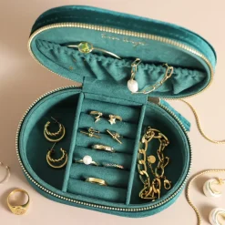 Sélectionné par Fleux Boite à Bijoux en velours Nuit Étoilée - Bleu Sarcelle > Bijoux & Montres|Paniers & Boîtes