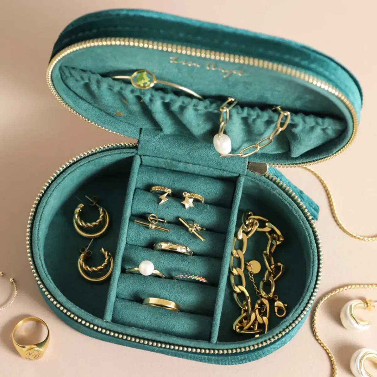 Sélectionné par Fleux Boite à Bijoux en velours Nuit Étoilée - Bleu Sarcelle > Bijoux & Montres|Paniers & Boîtes