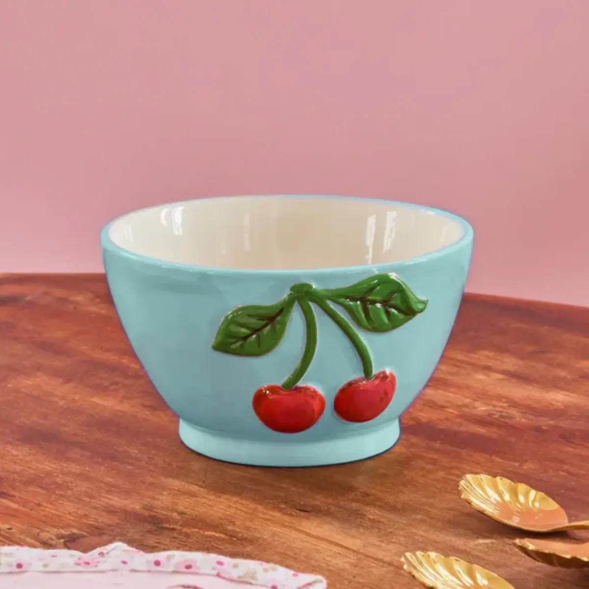 Rice Bol avec cerises en relief - Menthe - 250 ml > Bols & Coupelles