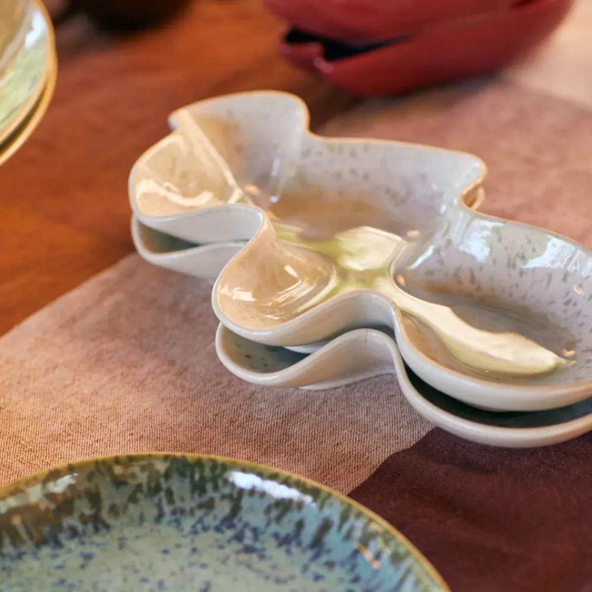 HK Living Bol Shell Serving - L 28 cm x l 16 cm - Huître > Fabrication Artisanale|Bols & Coupelles