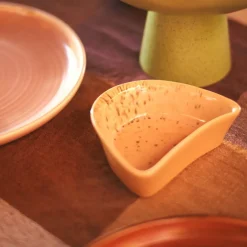 HK Living Bol Shell Tapas - L 14 cm x l 11 cm - Speckled > Fabrication Artisanale|Bols & Coupelles