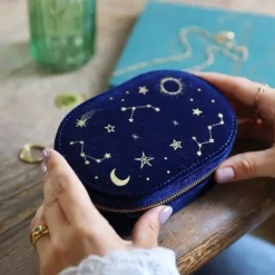 Sélectionné par Fleux Boîte à bijoux en velours Starry Night - Bleu Marine > Paniers & Boîtes