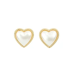 Coucou Suzette Boucles d'oreilles Coeur en Perle > Bijoux & Montres