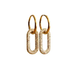 Sélectionné par Fleux Boucles d'oreilles ovales avec cristaux > Bijoux & Montres