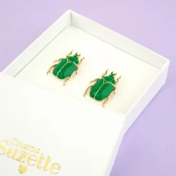 Coucou Suzette Boucles D'Oreilles Scarabée > Bijoux & Montres
