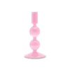 Sélectionné par Fleux Bougeoir en Verre - Rose > Bougies, Bougeoirs Et Allumettes