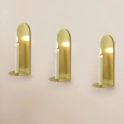 ENOstudio Bougeoir mural Archal Laiton L > Bougies, Bougeoirs Et Allumettes