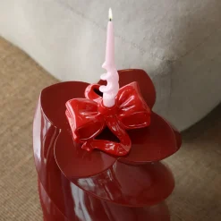 &klevering Bougeoir Ruban - Rouge > Bougies, Bougeoirs Et Allumettes