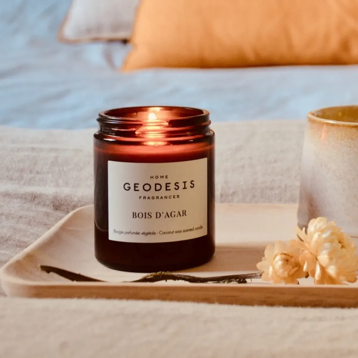 Geodesis Bougie végétale parfumée - Bois dagar > Fabriqué En France|Objets De Décoration