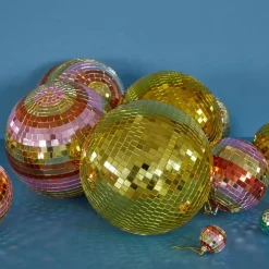 Rice Boule Disco Ø 18 cm - Rayures Rose > Accessoires Design