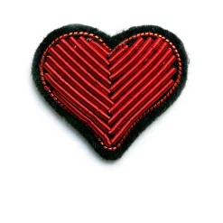 Macon&Lesquoy Broche Coeur Rouge > Fabrication Artisanale|Mode