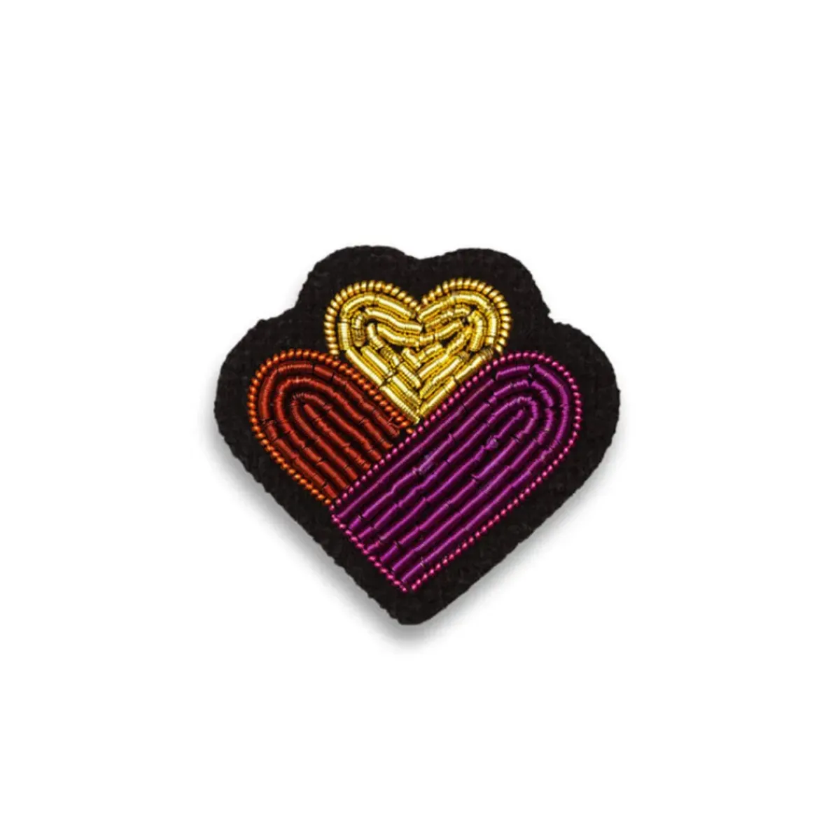Macon&Lesquoy Broche Mini Coeurs Family > Fabrication Artisanale|Mode