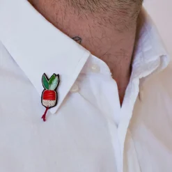 Macon&Lesquoy Broche Petit Radis > Fabrication Artisanale|Mode