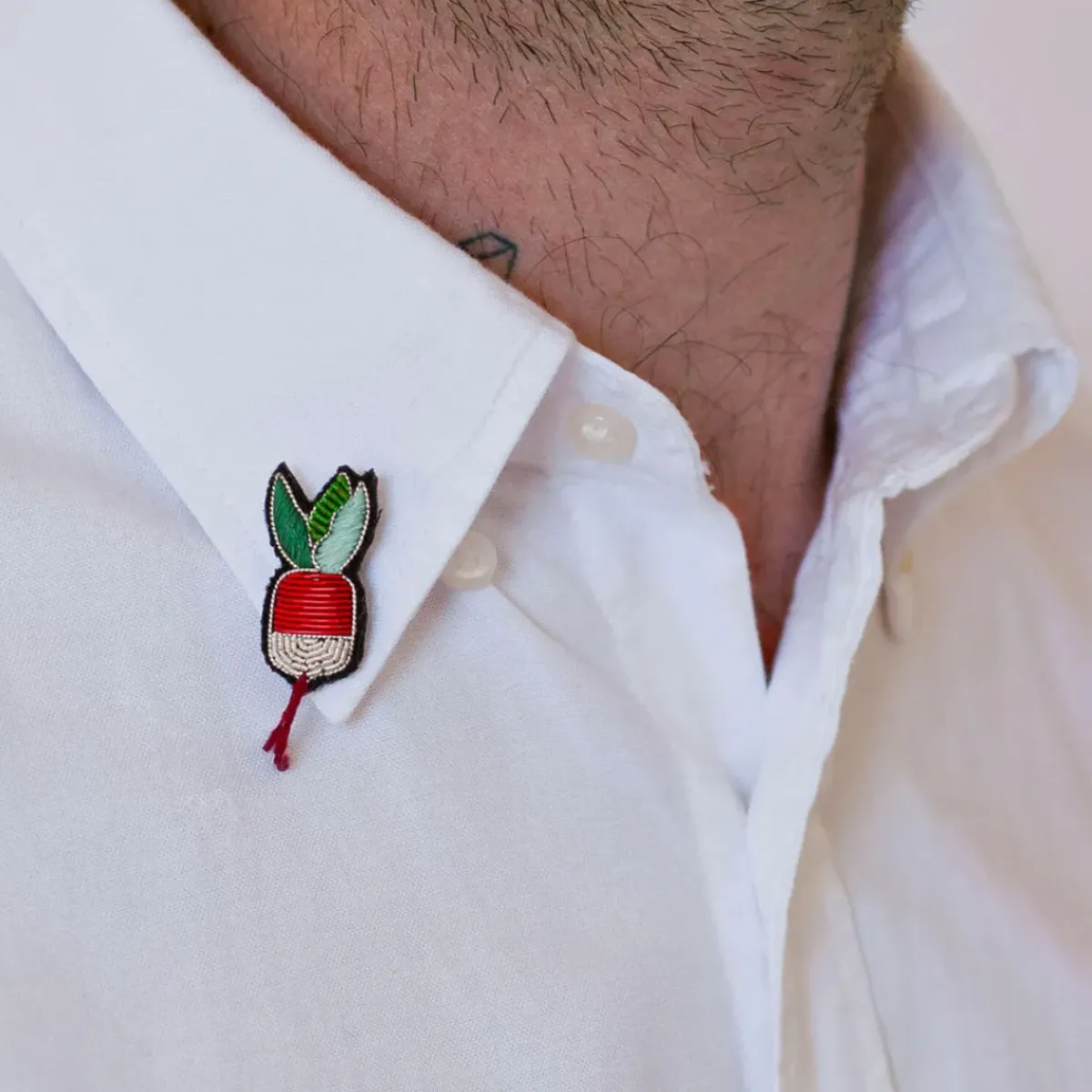 Macon&Lesquoy Broche Petit Radis > Fabrication Artisanale|Mode