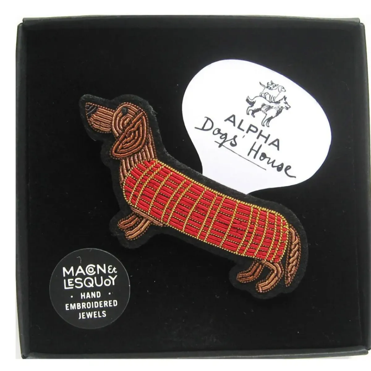 Macon&Lesquoy Broche Teckel > Fabrication Artisanale|Mode