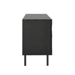 Ethnicraft Buffet Graphic en teck verni - 4 portes > Buffets, Armoires & Commodes