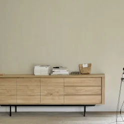Ethnicraft Buffet Shadow en chêne - 2 portes, 3 tiroirs > Buffets, Armoires & Commodes