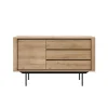 Ethnicraft Buffet Shadow en chêne - 1 porte, 3 tiroirs > Buffets, Armoires & Commodes
