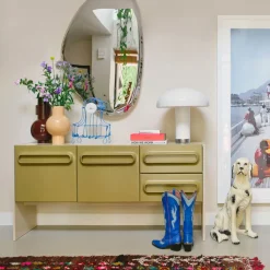 HK Living Buffet Space Dresser - 160 x 42 x 80 cm - Sage u0026 Cream > Buffets, Armoires & Commodes
