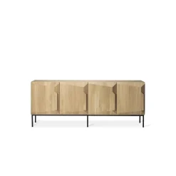Ethnicraft Buffet Stairs en chêne - 4 portes > Buffets, Armoires & Commodes