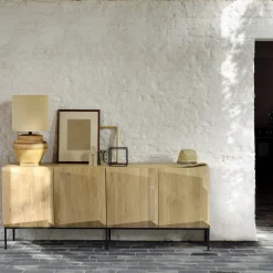 Ethnicraft Buffet Stairs en chêne - 4 portes > Buffets, Armoires & Commodes