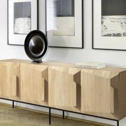 Ethnicraft Buffet Stairs en chêne - 4 portes > Buffets, Armoires & Commodes