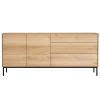 Ethnicraft Buffet Whitebird en chêne - 2 portes, 3 tiroirs > Buffets, Armoires & Commodes