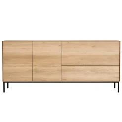Ethnicraft Buffet Whitebird en chêne - 2 portes, 3 tiroirs > Buffets, Armoires & Commodes