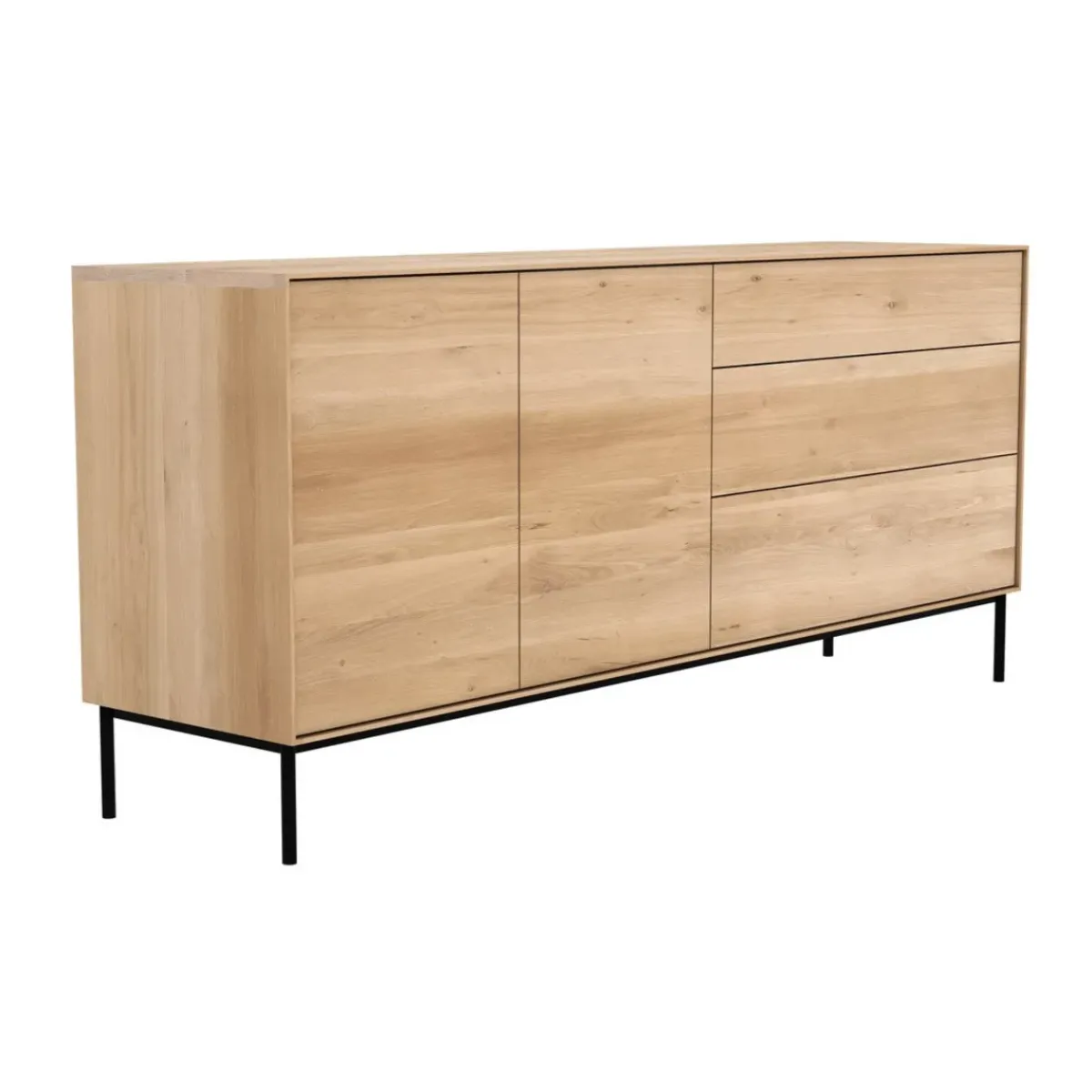 Ethnicraft Buffet Whitebird en chêne - 2 portes, 3 tiroirs > Buffets, Armoires & Commodes