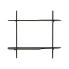 Ethnicraft Bureau Mural PI en Acajou Vernis - 140 x 48 x 126 cm > Etagères