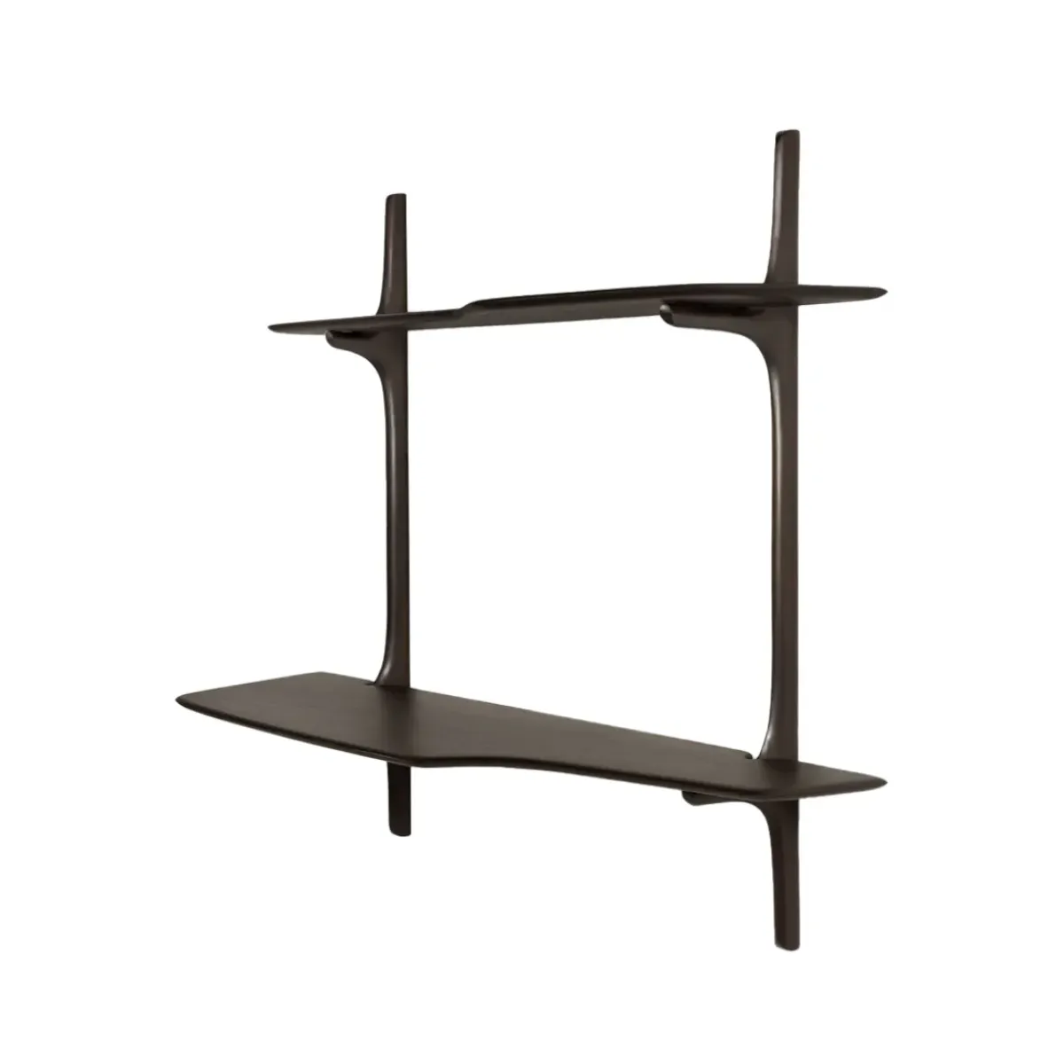 Ethnicraft Bureau Mural PI en Acajou Vernis - 140 x 48 x 126 cm > Etagères