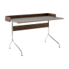 And Tradition Bureau Pavilion AV17 Linoleum Iron 4178 - Noyer / Pieds Chrome > Bureaux & Secrétaires
