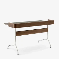 And Tradition Bureau Pavilion AV17 Linoleum Iron 4178 - Noyer / Pieds Chrome > Bureaux & Secrétaires