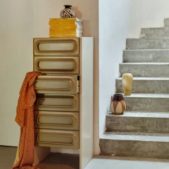 HK Living Cabinet Space Drawer - 45 x 40 x 113 cm - Sage u0026 Cream > Buffets, Armoires & Commodes