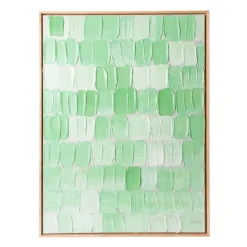 HK Living Cadre Peinture Abstraite - 75 x 100 cm - Verte > Affiches & Tableaux