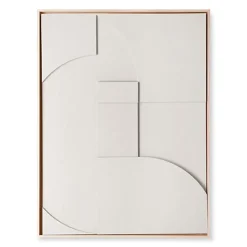 HK Living Cadre Relief Art A - 100 x 123 cm - XL > Affiches & Tableaux