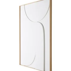 HK Living Cadre Relief Art B - 100 x 123 cm - Blanc XL > Affiches & Tableaux