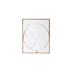 HK Living Cadre Relief Art C - 40 x 50 cm - Blanc S > Affiches & Tableaux