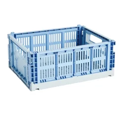Hay Caisse Crate Mix - Bleu Ciel > Recyclé|Petits Rangements